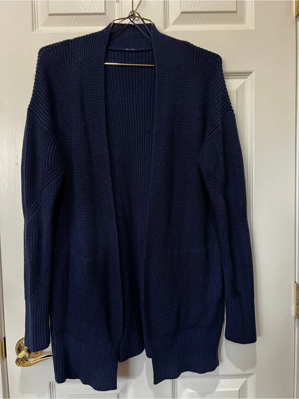 Lululemon Cashlu Sweater Wrap Night Sea Navy Blue Knit Loungewear